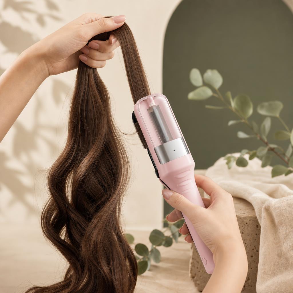 Gliding the trimmer from mid-length to the ends